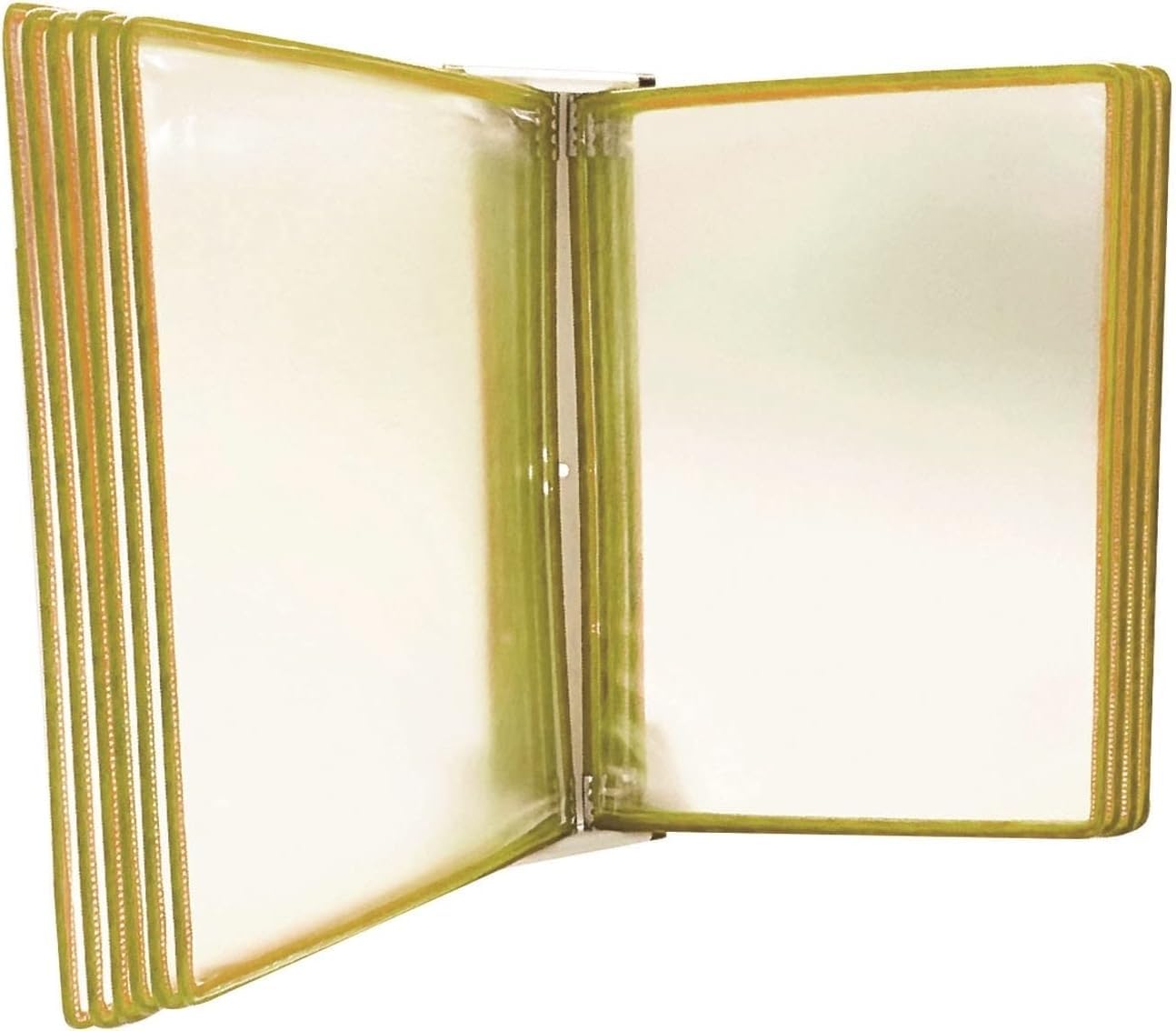 noxozoqm Desktop/Wall Reference With 10 Panels Easy-Load Pockets,Flip File Rack, For Display A4 Documents.(Color:A)
