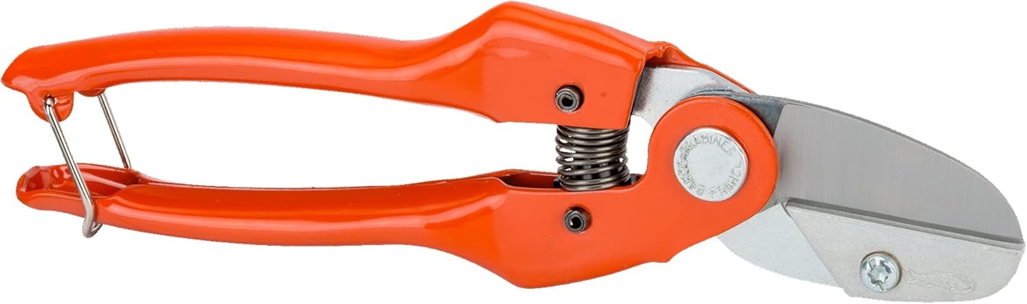 Bahco P138-22-F ONE Hand Anvil SECATEUR, Red