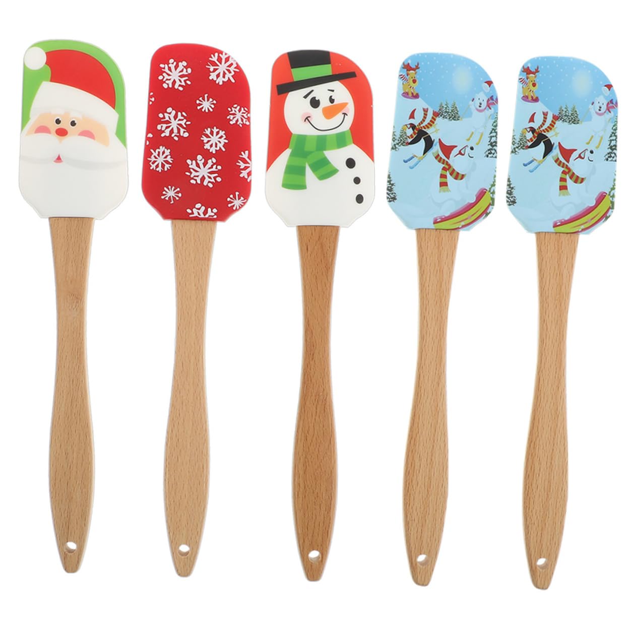 Cabilock 3 Juegos Espátula De Silicona Para Crema Utensilios De Cocina Tortita Juguete Decoracion Artificial Productos Pinceles De Maquillaje Automáticos Sartenes Gel De Sílice 5 Piezas * 3
