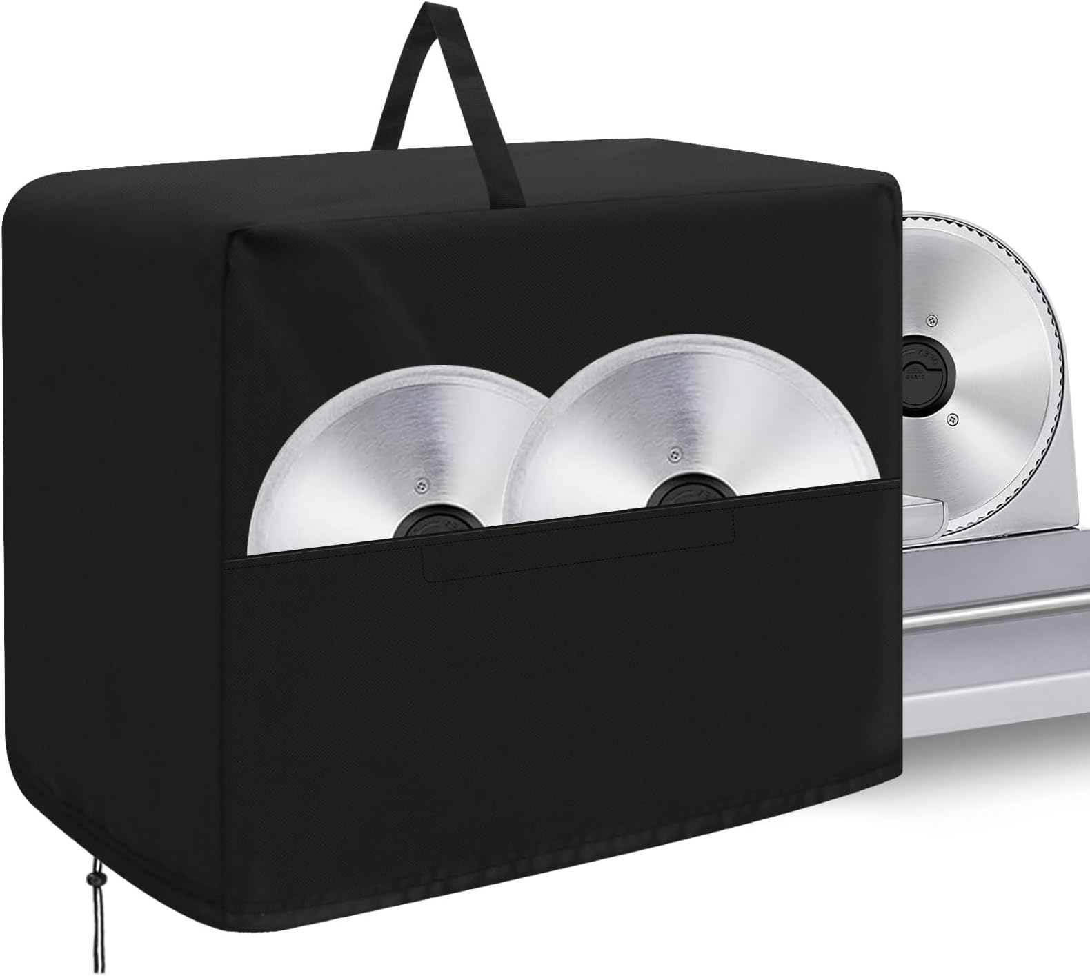 Safipotts Meat Slicer Cover, Waterproof Appliance Covers for Kitchen Counter, Fit for BESWOOD/VEVOR Home Meat Slicer Machine (20.5"Lx17.7"Wx15"H)