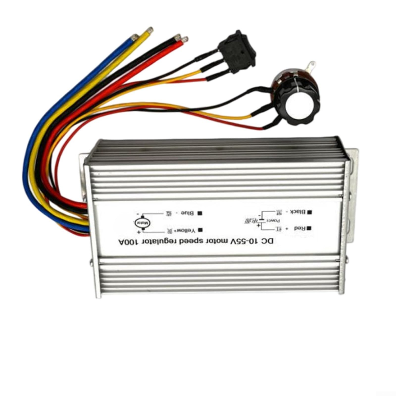 100A Ponte H regolatore motore DC 10-55V per controllo della velocità PWM avanti/indietro per applicazioni industriali Argento