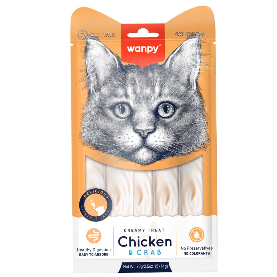 Wanpy Tavuk-Yengeç Krema Ödül 5x14 gr 12 paket