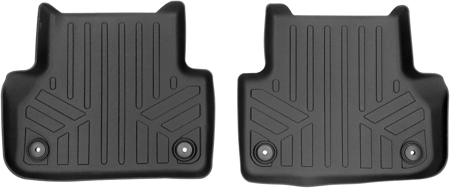 SMARTLINER Custom Fit Floor Mats 2nd Row Liner for 2018-2025 Audi A5 / S5