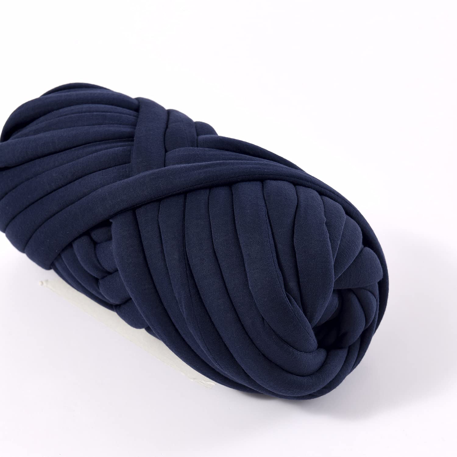 GULAKY Filato di cotone grosso tubo di filato super morbido spesso per lavori a maglia fai da te fatti a mano coperta di lana merino, decorazione alternativa per la casa, blu navy, 2,3 kg (8200 g)