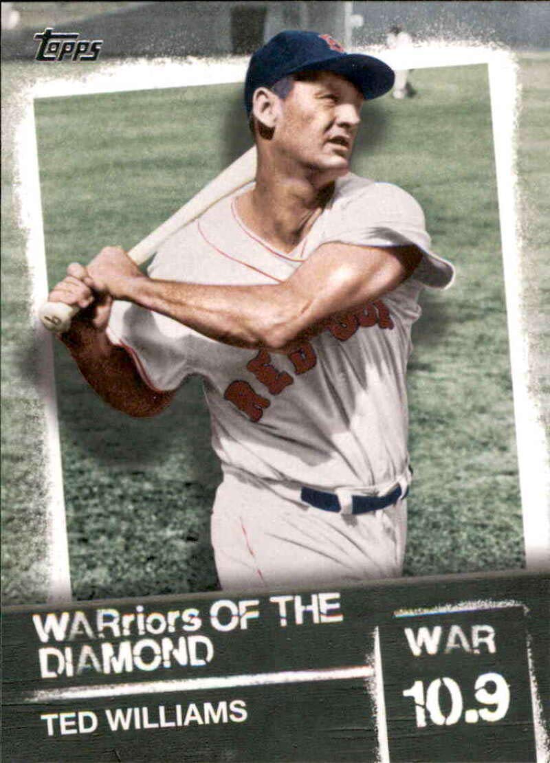 Baseball MLB 2020 Topps WARriors of the Diamond #WOD-12 Ted Williams #WOD-12 NM Near Mint Red Sox