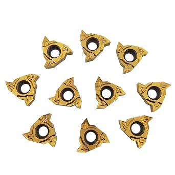10PCS LT22.01N - N60P 22ER External Carbide Threading Inserts 1/2" 12.7mm Threaded Cutting Tools Processing for Steel Stainless Steel on SER Threading HolderLT22.01N-N60P YBG20