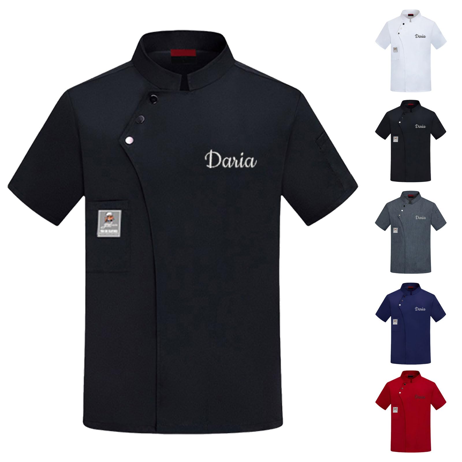 CustomCustom Chef Coat Men Women Personalized Text/Logo Embroidered Shirt Chef Jackets Personalized Work Jacket Shirt Uniform