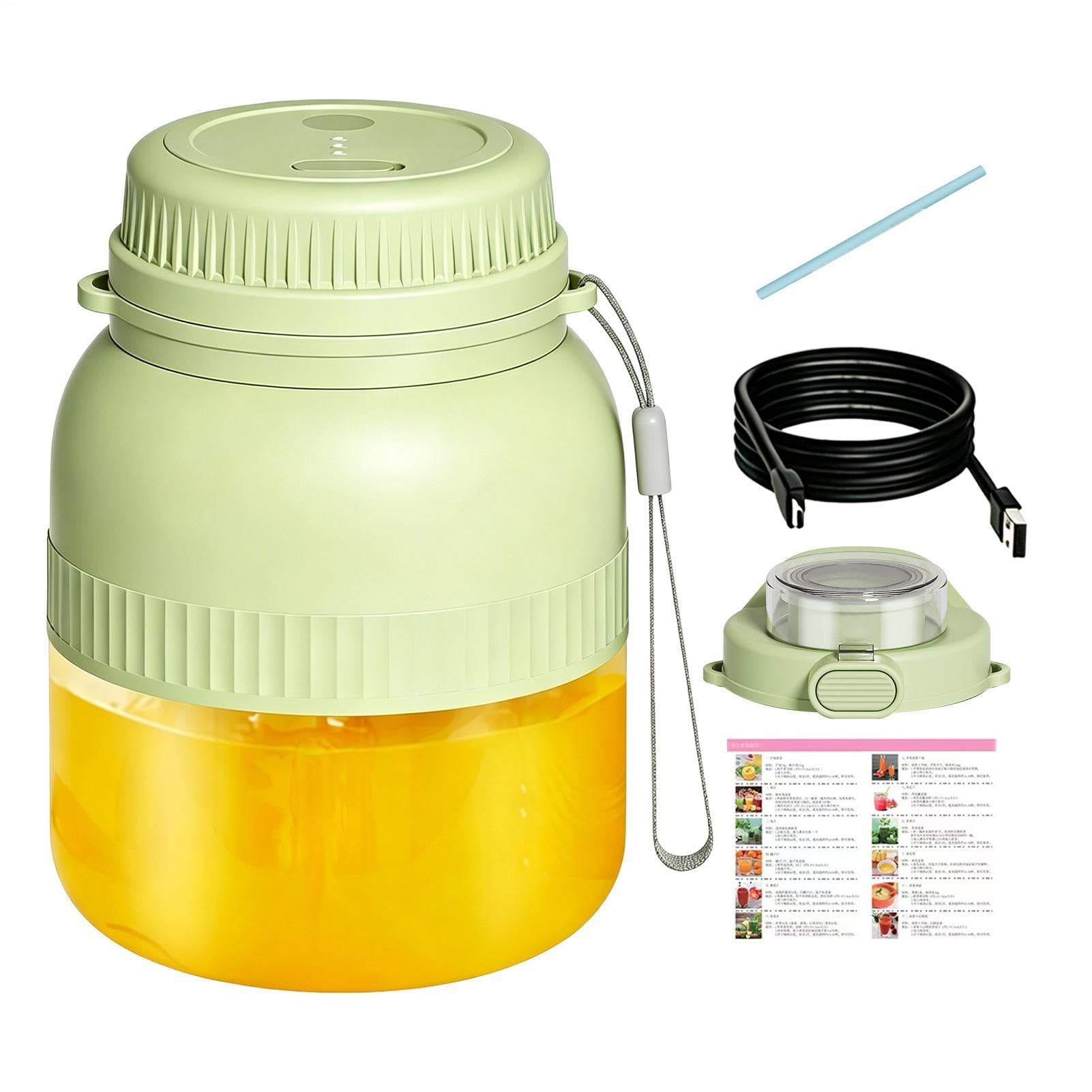 Gobelet Mixeur Portable Sans Fil Gobelet 500 ml Rechargeable par USB | Mixeur à jus frais Pour Shakes Café Boissons Aliments Voyage Cuisine Extérieur Pique-nique Camping Maison