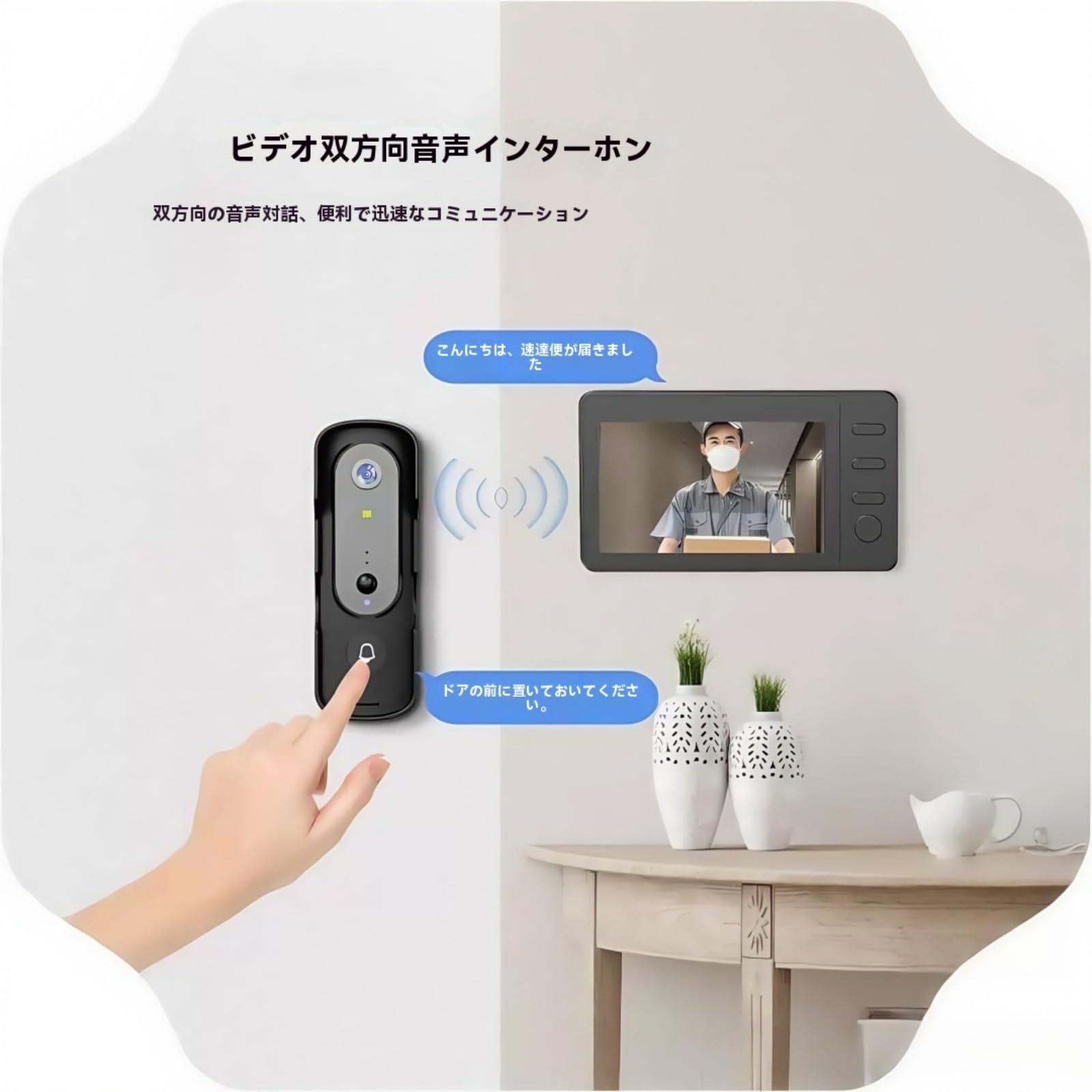 【工事不要】ワイヤレスビデオドアベル インターホンモニター付録画対応OXIZER Amazon.co.jp: OXIZER インターホン ワイヤレス 工事不要 Wi-Fiは不要