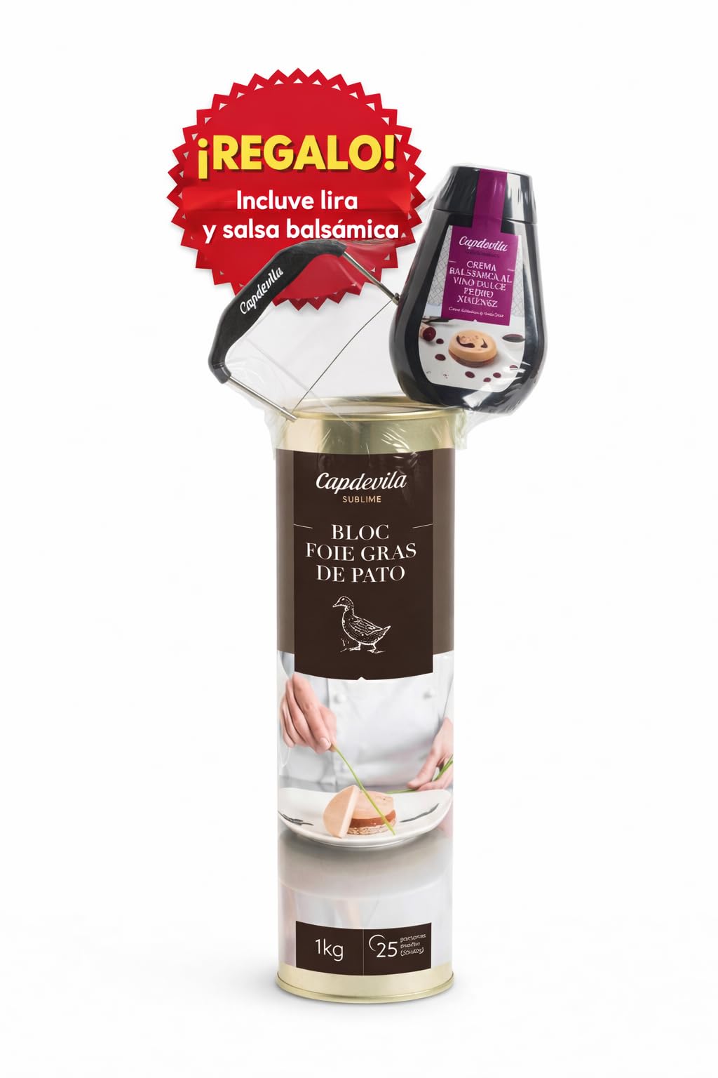 CAPDEVILA Bloc Foie Gras 1kg Calidad Gourmet