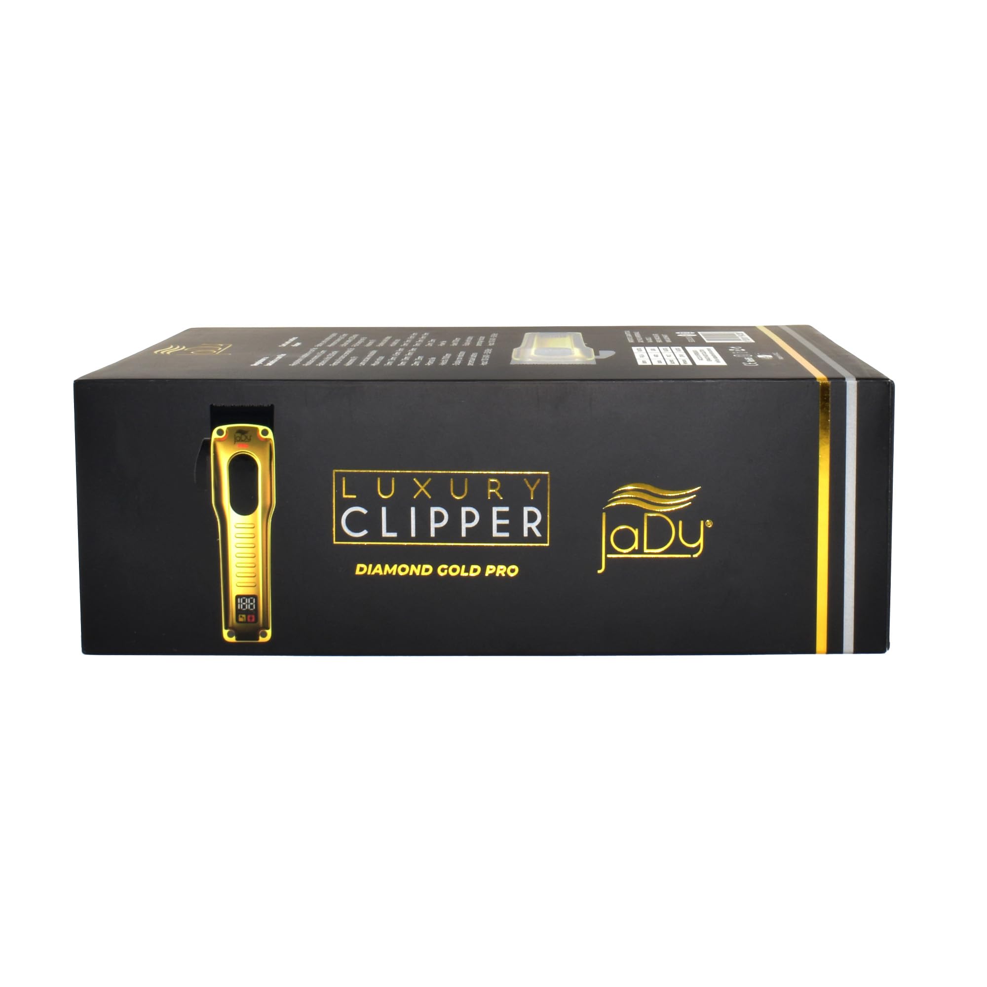 JaDy Diamond Gold Pro – Tosatrice Professionale per Capelli, Rasoio Elettrico Potente e Silenzioso, Lame di Precisione, Zero Gap, Ricaricabile – Tagliacapelli per Uomo e Barbiere