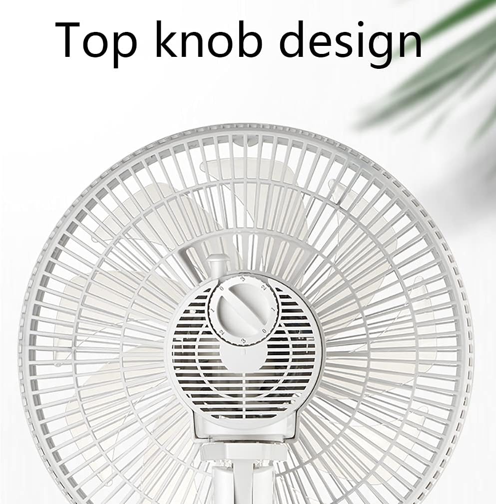 Silence Oscillating Fan Automatic Oscillation Stand Floor Fan Adjustable 3 Speed Settings for Home, Camping, Outdoor