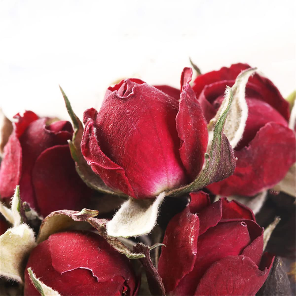 Natürliche Getrocknete Rote Rosenknospen Blume DIY Dekorative Mini-jasminknospe Für Hochzeit Duftendes Konfetti Basteln Bad Aromatherapie-Rose-300g