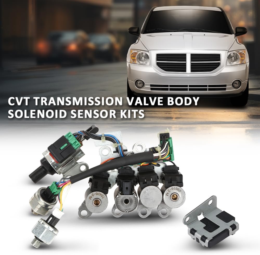 G-PLUS Transmission Valve Body Solenoid Sensor kits Compatible with Nissan Altima Rogue L4 2.5L (QR25DE Engine) 2009-2012, Fit Nissan Sentra 2007-2012, CVT JF011E RE0F10A
