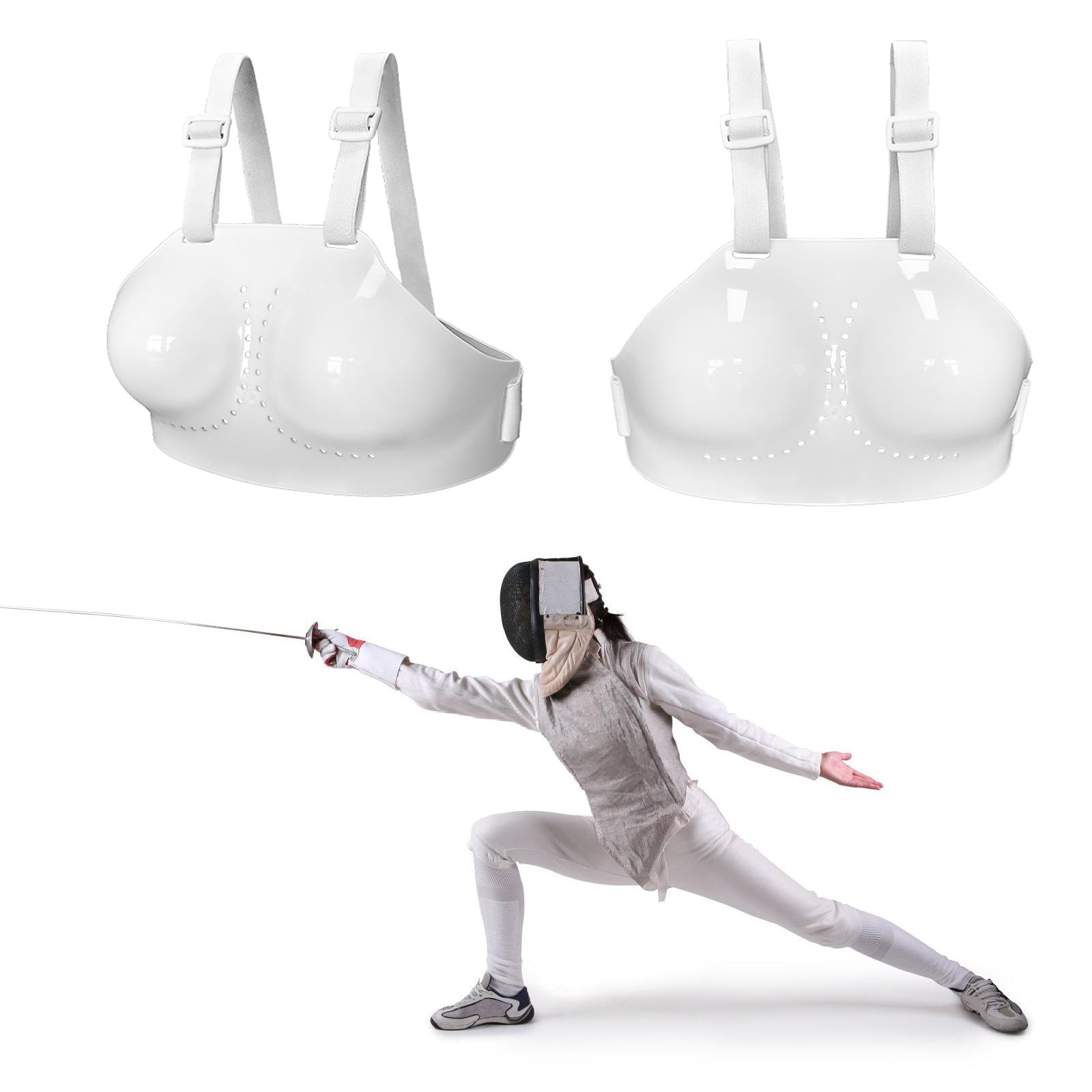 Protettore per il petto da donna, protezione per il seno, protezione per il seno, sparring, allenamento, scherma, protezione toracica