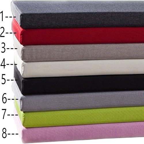 Miniatura 2 de Cojín de banco de patio, para interiores y exteriores, 2 pulgadas de grosor, para asiento de comedor, ventana de bahía, para cocina, hogar, banco de