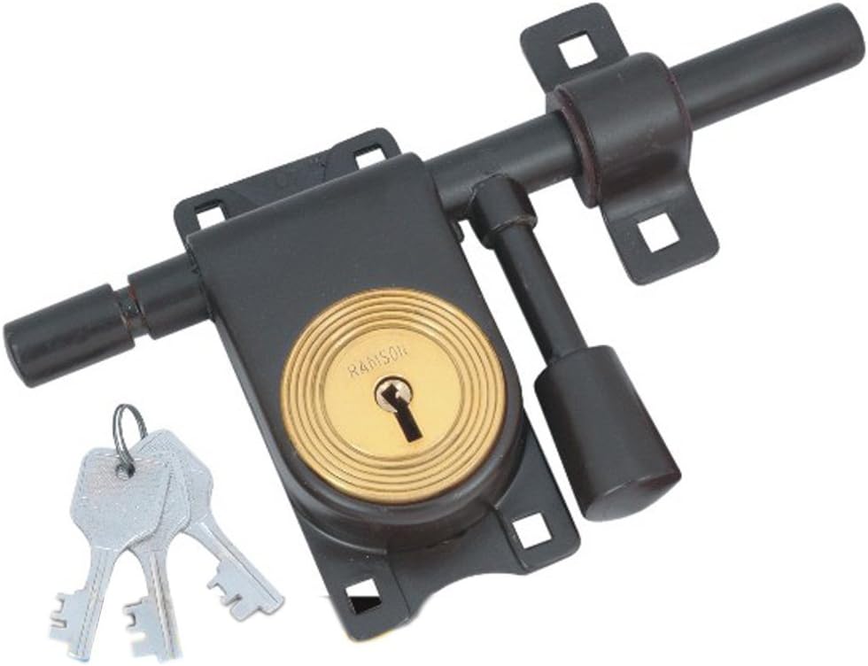 RAMSON Aldrop Lock L Type Black Colour (9 Inch)