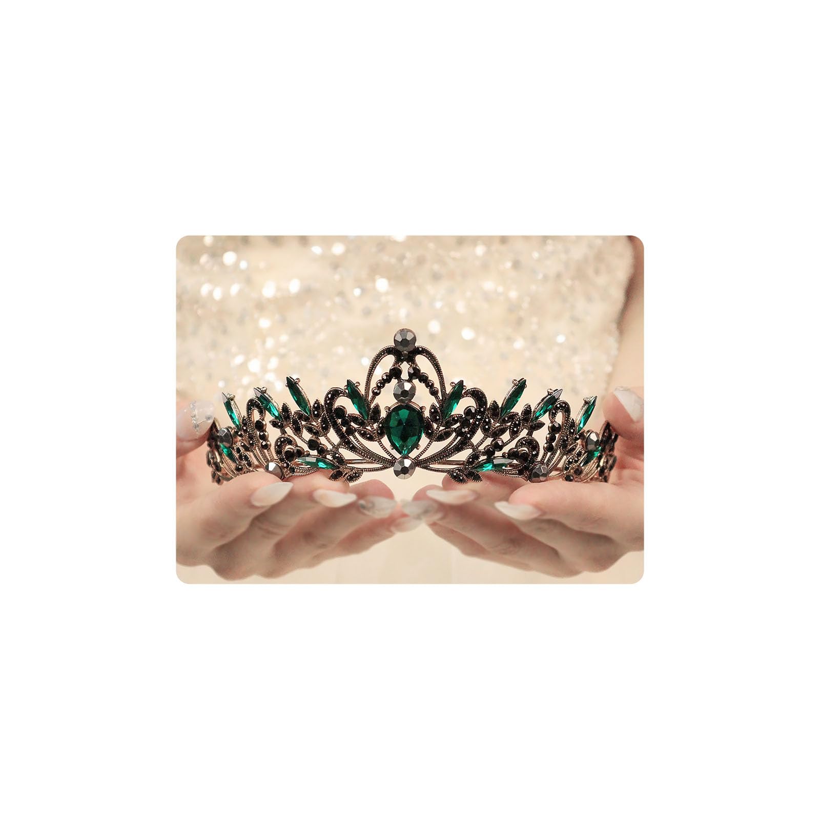 Silver Crystal Tiaras and Crowns for Women Sparkling Rhinestone Queen Crowns Princess Birthday Wedding Bridal Hair Accessories