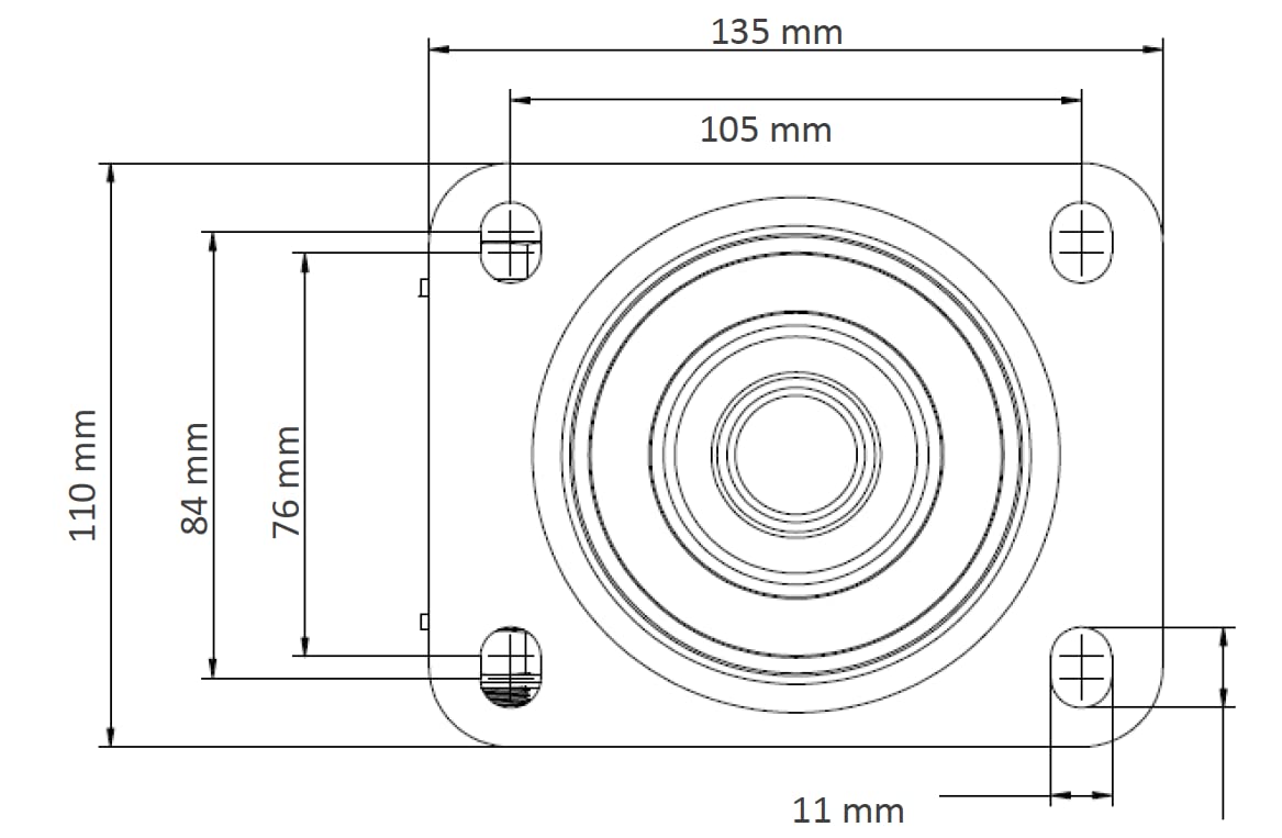 4er Set Schwerlastrollen 125 mm – 1200 kg Traglast – Aluminiumfelge & Polyurethan Lauffläche – 2 Lenkrollen mit Feststeller & 2 Lenkrollen – Doppelkugellager Transportrollen