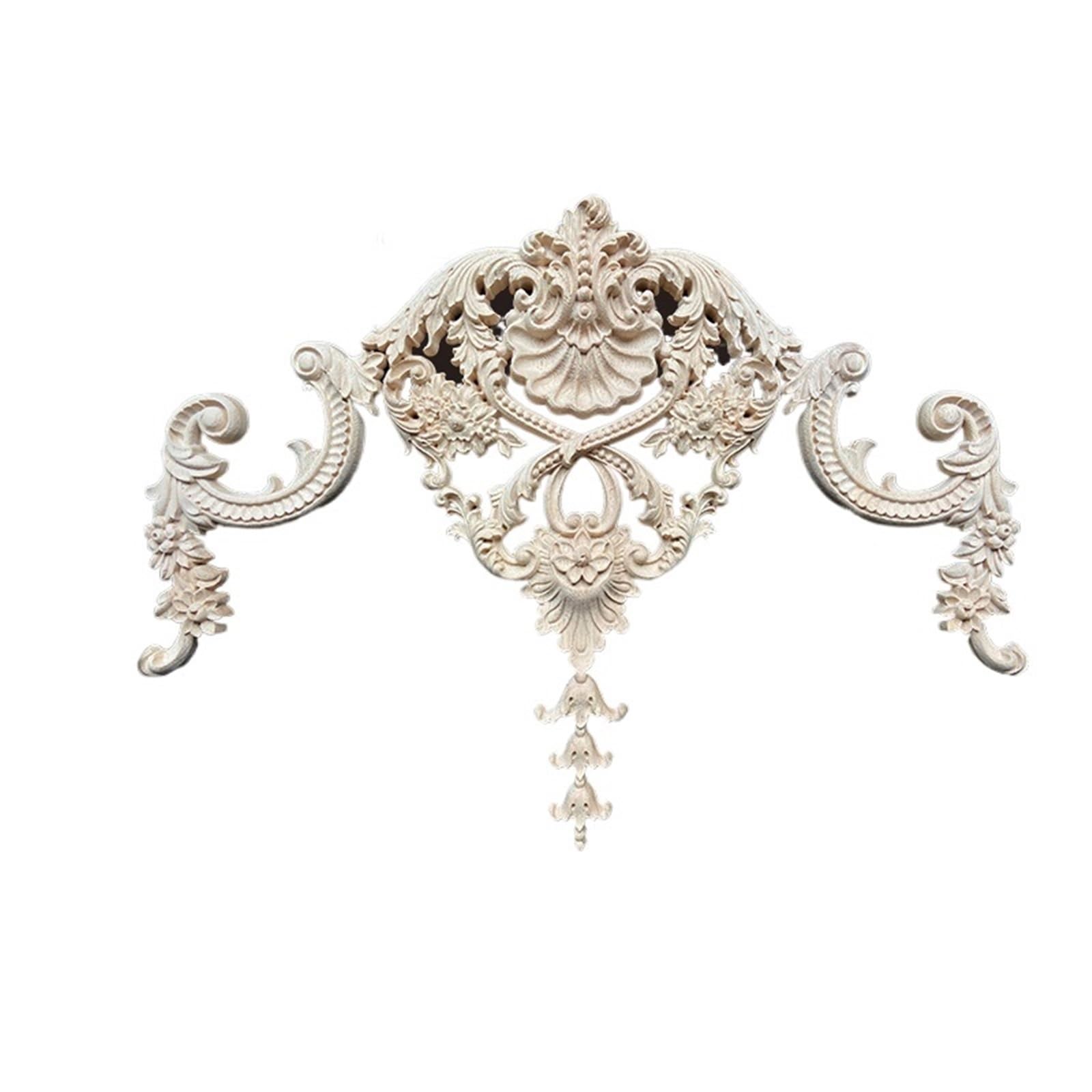 Stickers muraux sculptés pour meubles et appliques de décoration d'angle bois