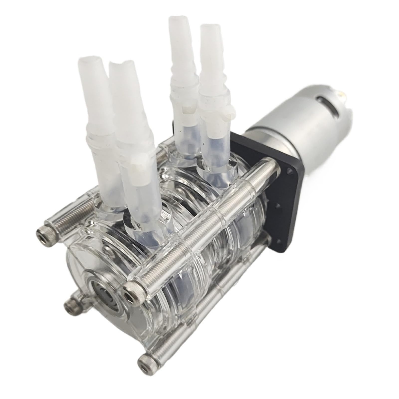 Water Pump, Peristaltic Pumps, Water, Dosing, Dual Pump Heads, 12V 24V DC, High Flow Rate for Tanks, Laboratories and Analyzers,for Water Tap(12V)