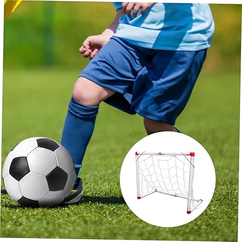 Miniatura 5 de Luxshiny Portería de fútbol portátil plegable para puerta de fútbol ligera resistente a la intemperie para jugar en interiores y exteriores,