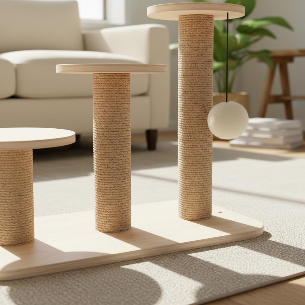 Tiragraffi per Gatti, Albero Gioco Legno, style to 2