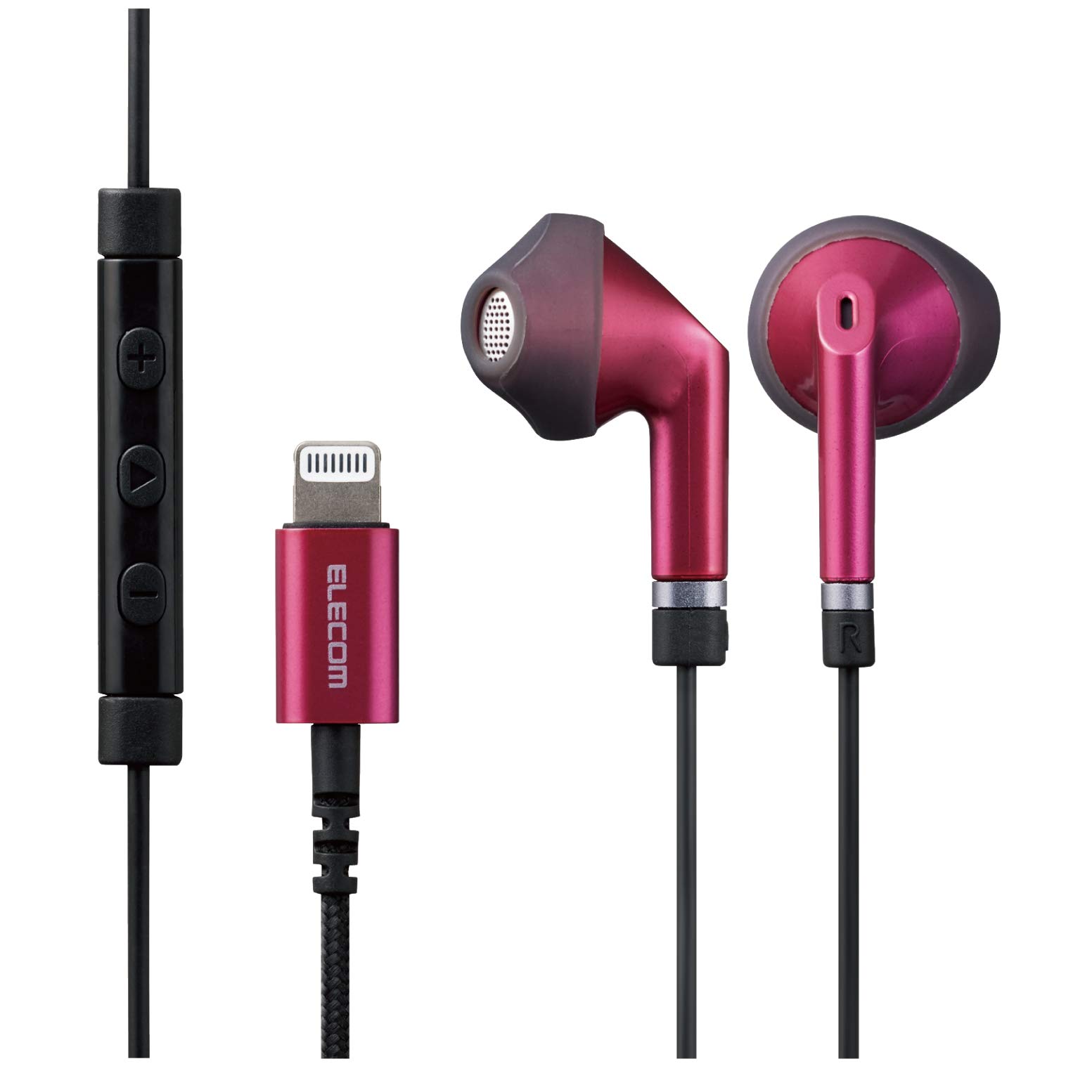 Amazon.co.jp: エレコム ステレオイヤホン インナーイヤー型 Lightning