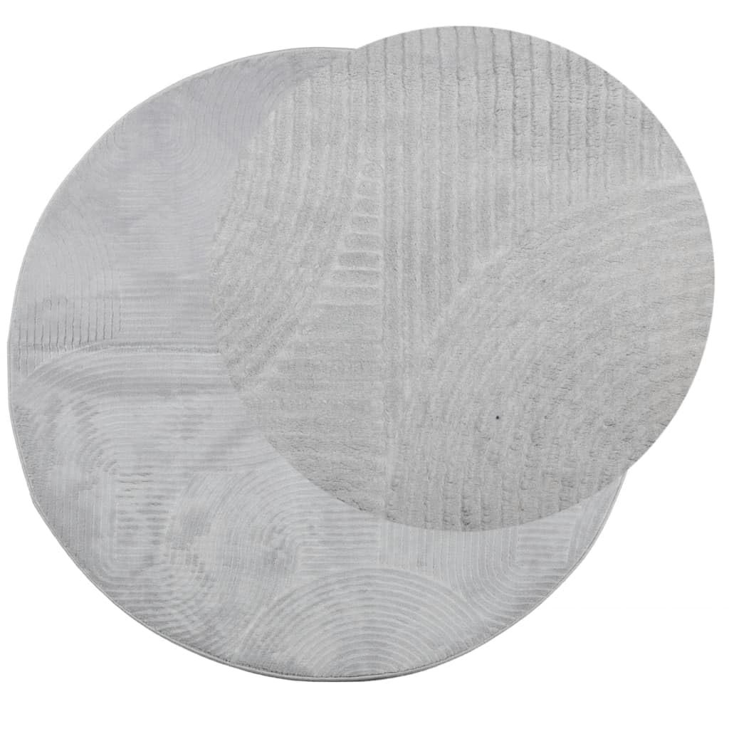 Tapis IZA Gris Poils Courts 160 cm Design géométrique Moderne pour Salon Chambre Couloir intérieur et extérieur Durable, Doux, Facile à Ranger