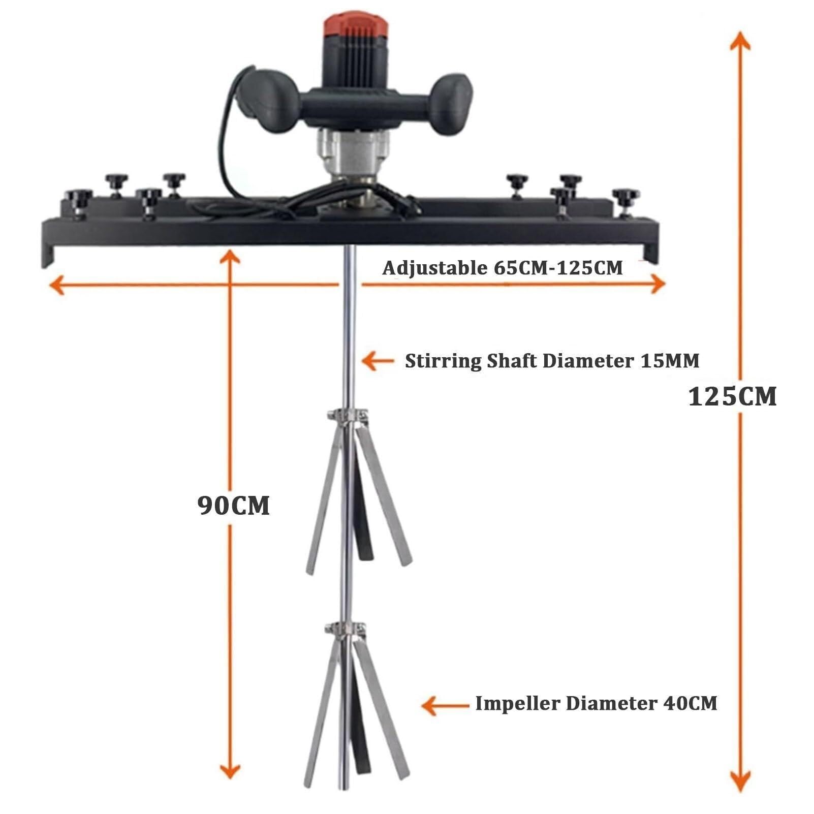 Air Agitator Electric Tank Mixer Machine Commercial Pneumatic Bracket Mixer Paint Stirring Machine Bracket Paint Mix Tool,