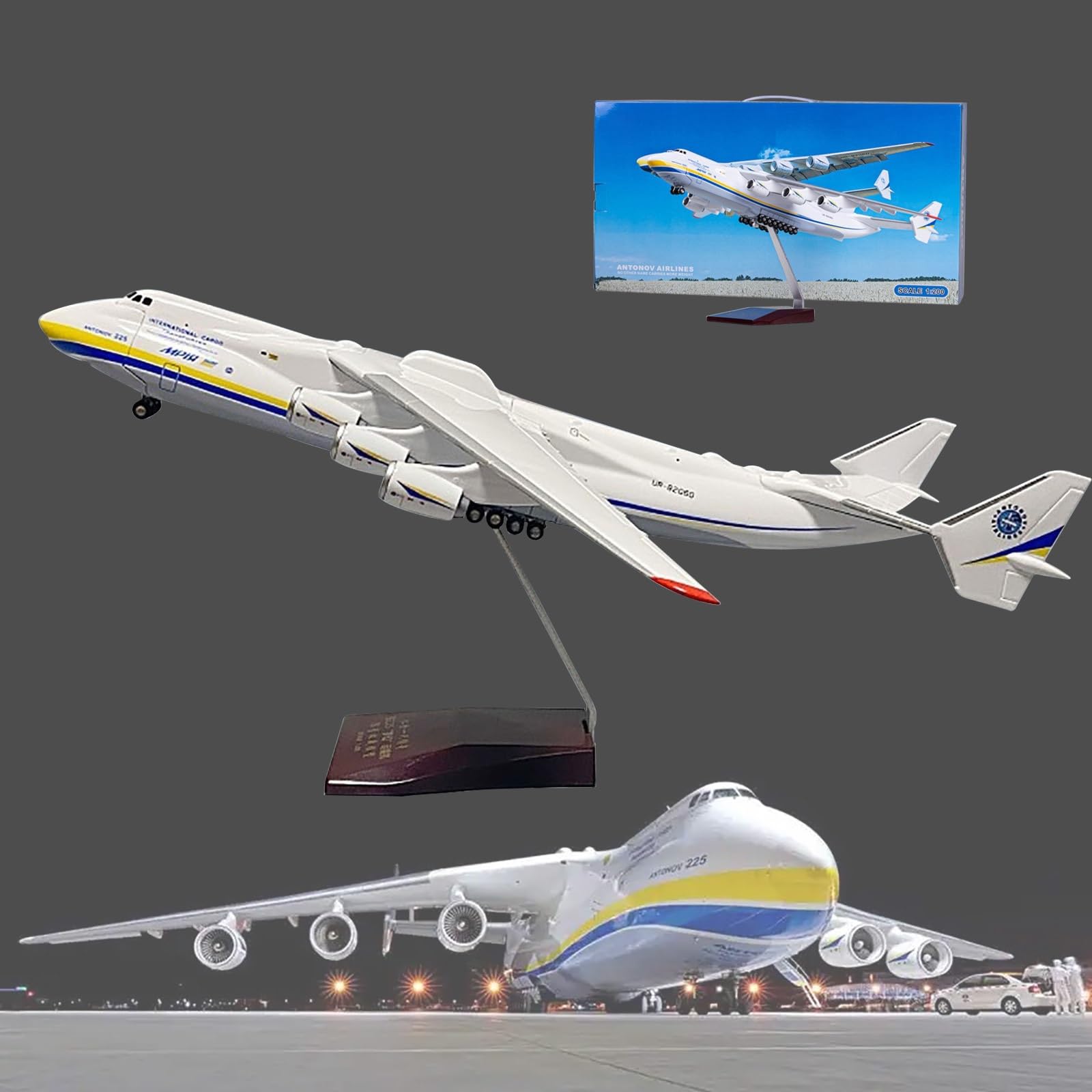 Amazon.co.jp: 1:200 スケール Antonov AN-225 Mriya 模型飛行機キット