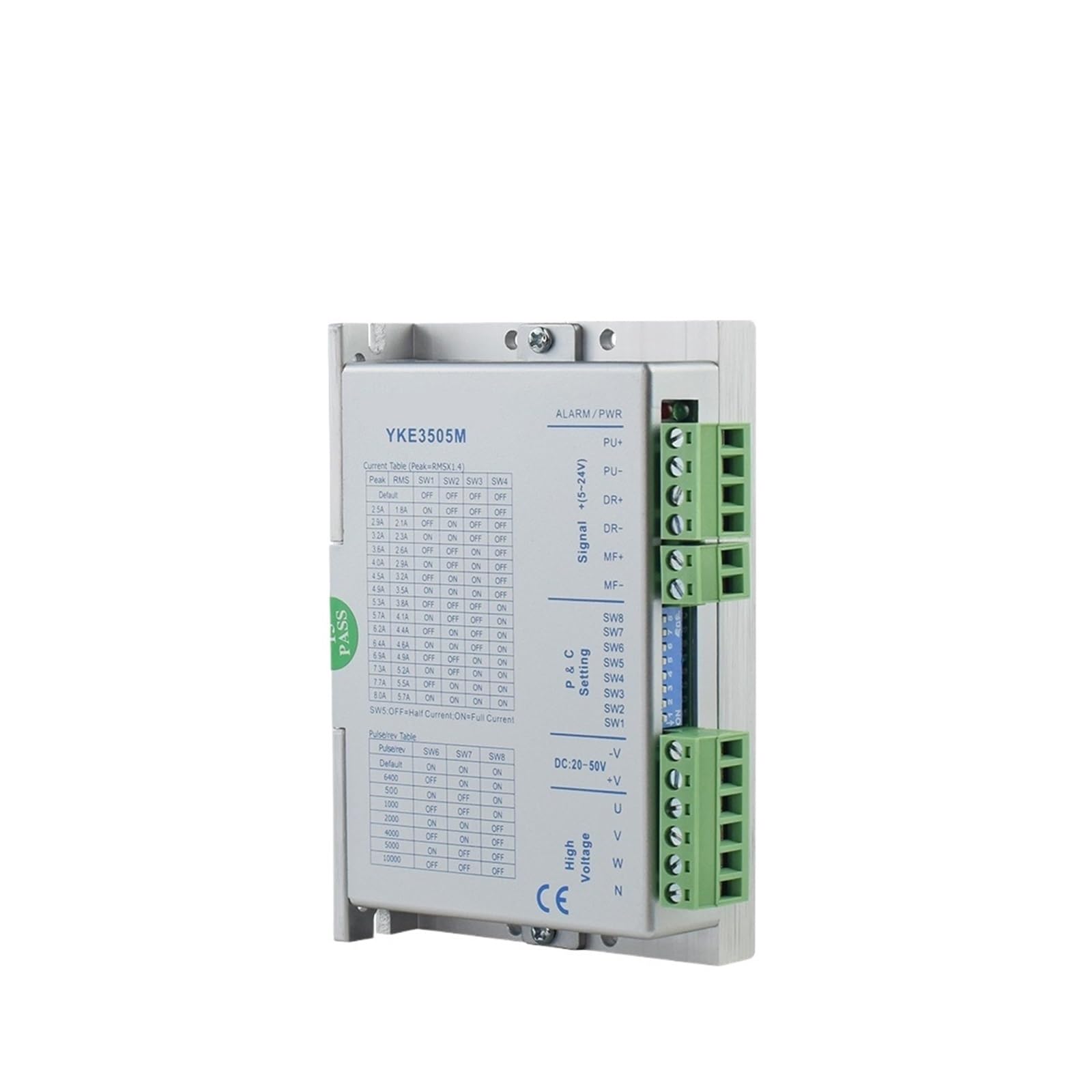 Pilote de moteur pas à pas YKE3505M triphasé CC 20-50V 5,7A pour machines