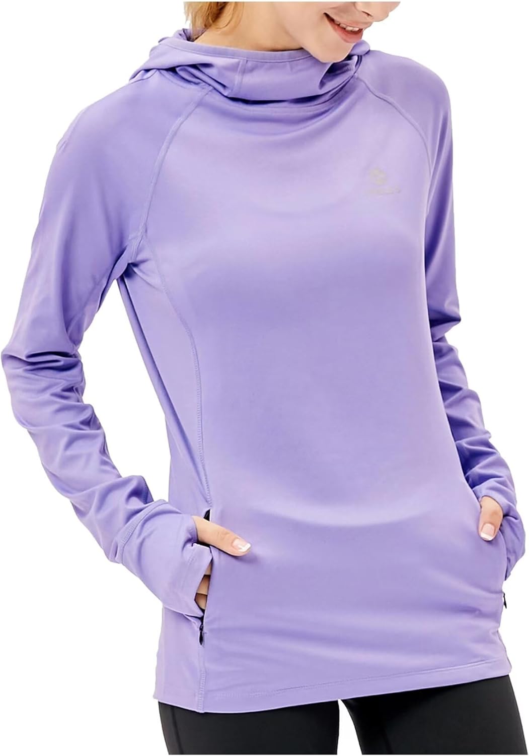 HDTIYUYP Womens Long-Sleeve Running Tops – Ladies Thermal Sports Hoodie with Zip Pocket Fitness Shirts UV Hiking T-shirt Outdoor Sports Top with Thumb Hole HDTIYUYP Womens Long-Sleeve Running Tops – Ladies Thermal Sports Hoodie with Zip Pocket Fitness Shirts UV Hiking T-shirt Outdoor Sports Top with Thumb Hole
