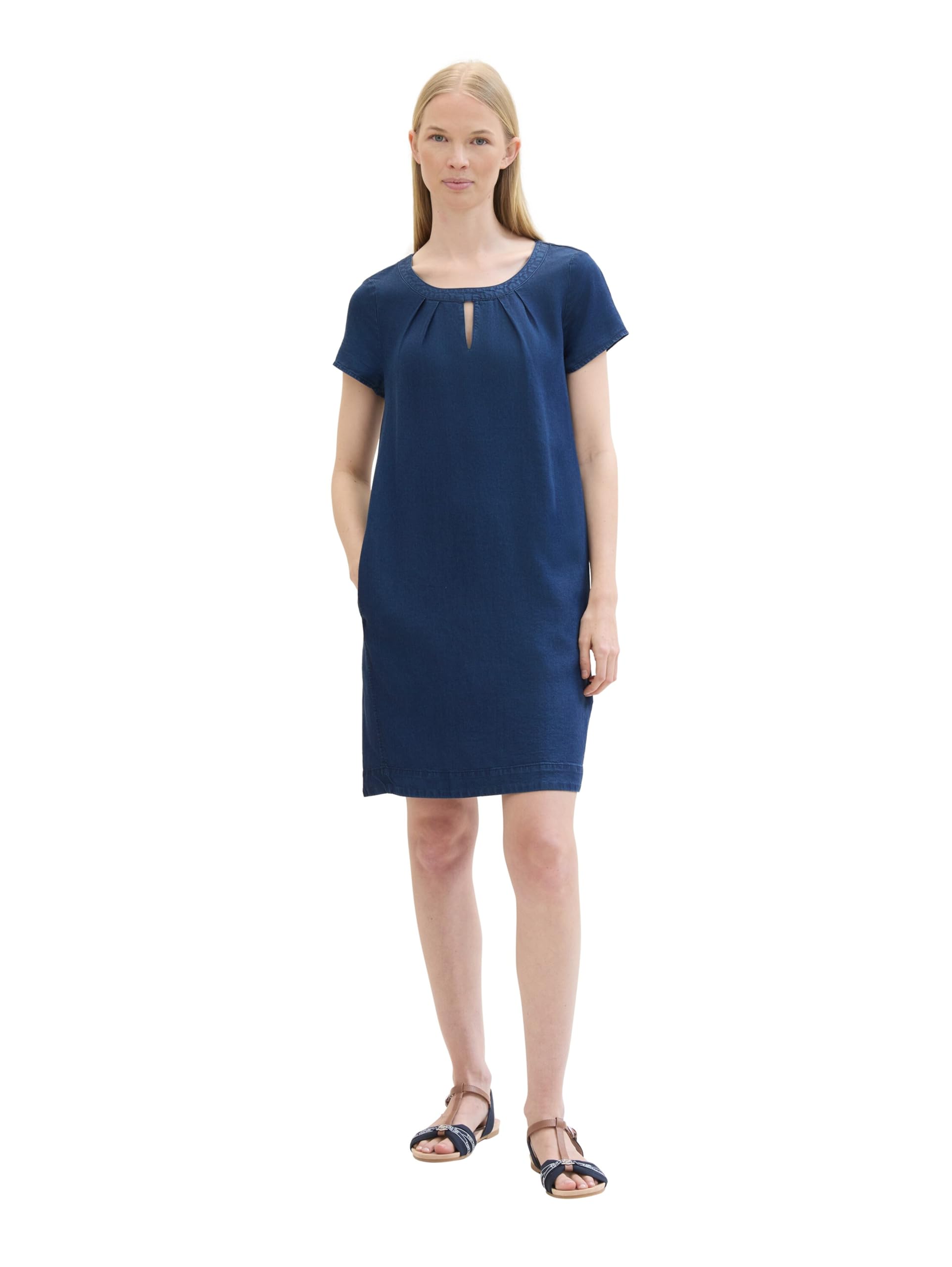 TOM TAILOR Women's Dress, 10110 - Blue Denim, 18