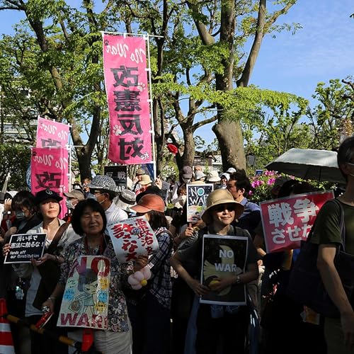 Tens of thousands protest in Tokyo against prime minister's push to revise constitution