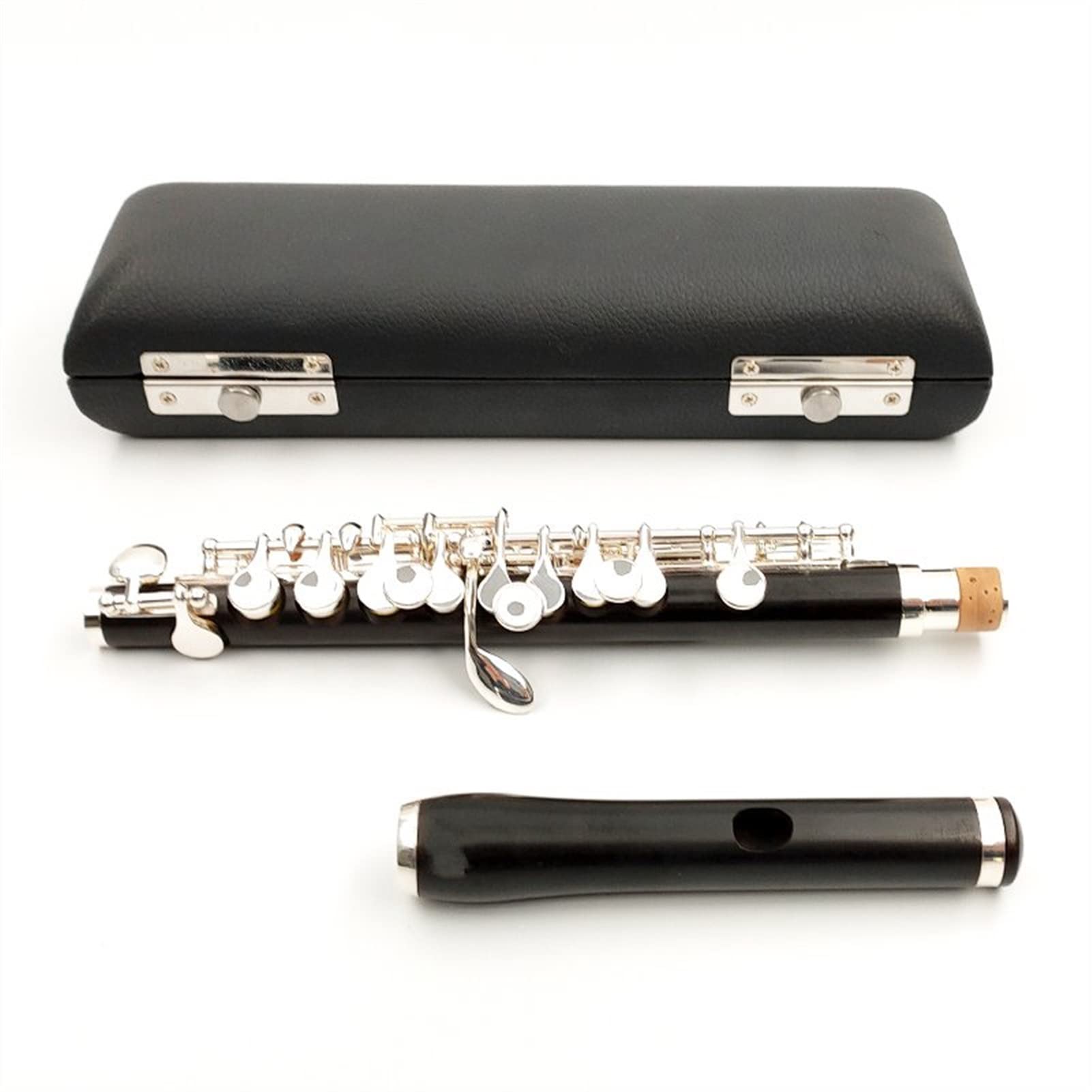 ZUZU Ebony Piccolo C Key Cupronickel Flauta De Tamaño Medio Plateado Material De Cuerpo Kit Flauta