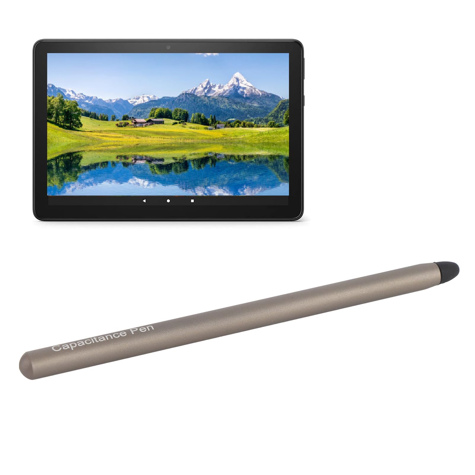 2PCSスタイラスペンFOR MAX 11 HD 10 Tab A9 A8 A7 A7 A7 Lite、タッチスクリーン用のアルミニウム合金タブレットスタイラス、マルチ機能の描画ペン置換 (グレー)