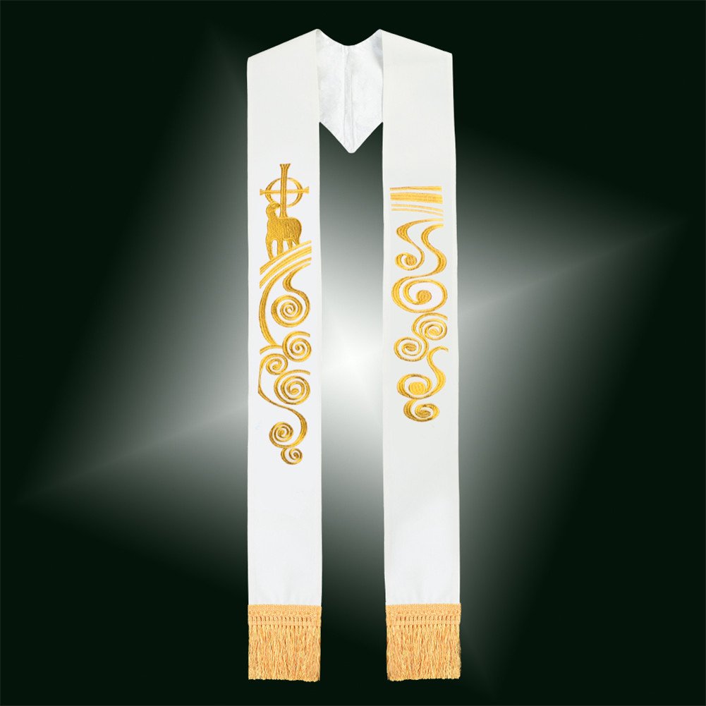 BLESSUME Chasuble Stola paramenti Santo Agnello Ricamo Stola