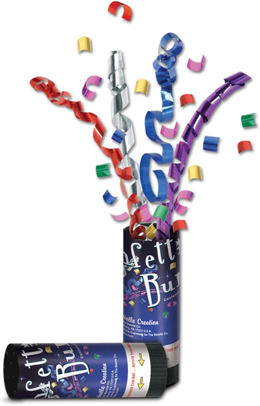 Beistle 80900 24ピース MC 新年紙吹雪バースト。