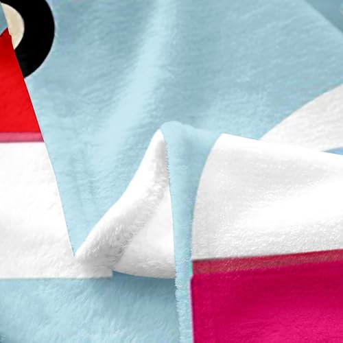 Miniatura 4 de Erosebridal Manta de forro polar para caravana, tamaño individual, manta de forro polar para decoración de habitación, manta de viaje de dibujos