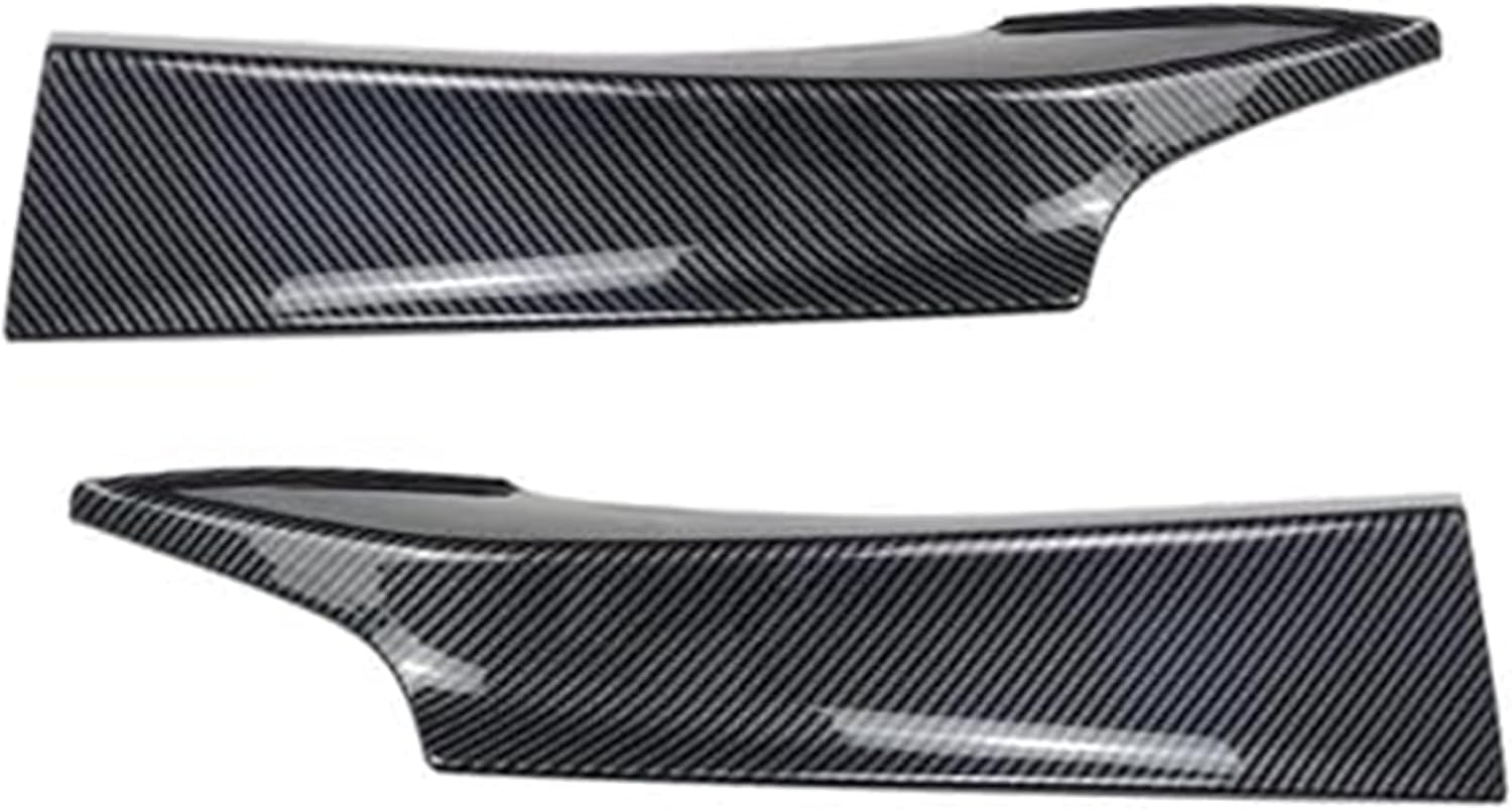 Auto-Frontspoiler für BMW F20 F21 1 Series 120d 120i M135i 2011-2015, Side Spoiler Car Front Bumper Splitter Car Front Lip Body Kit Anti-Collision Protection,A/Black Carbon Look