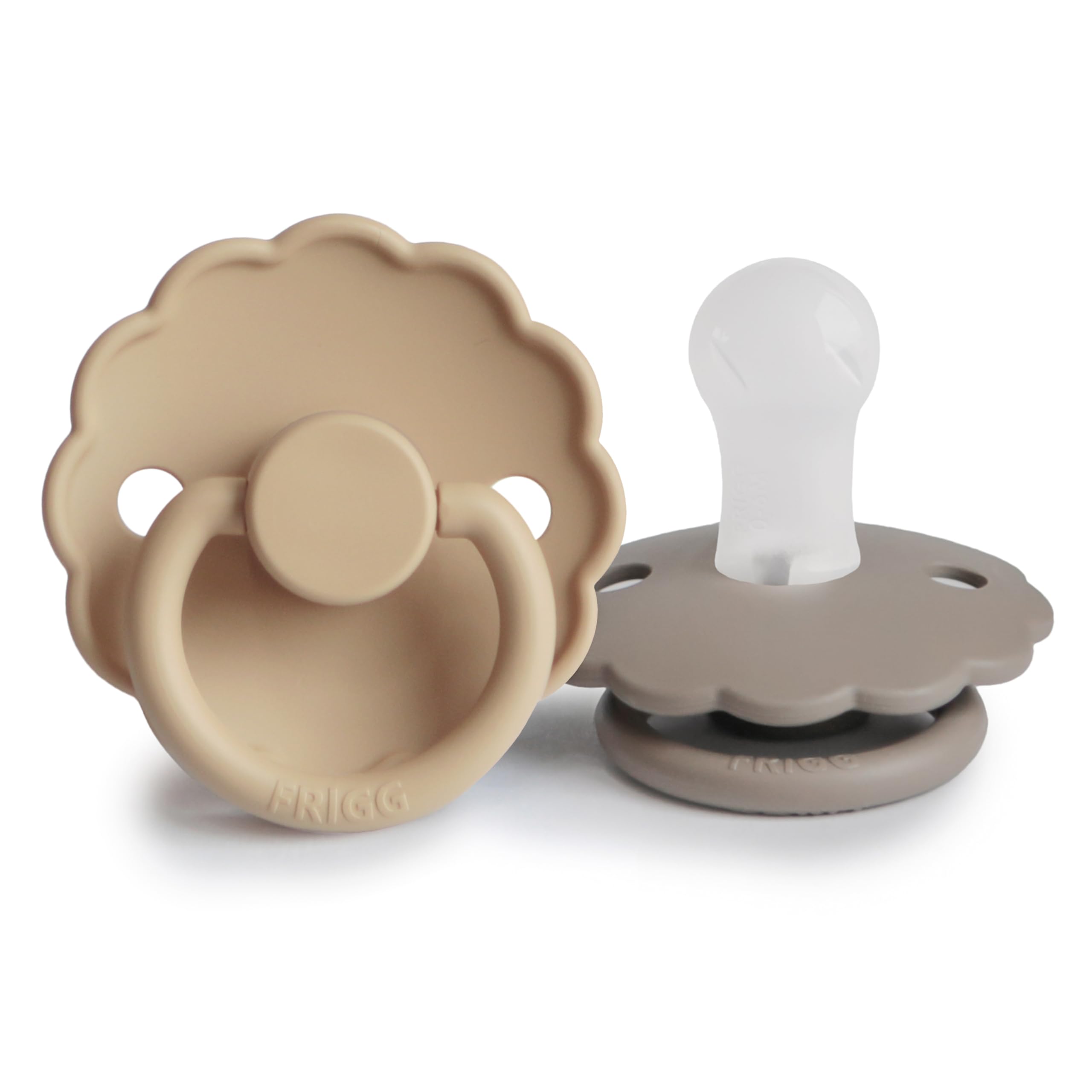 FRIGG Daisy Chupete 2-Pack | Chupete de silicona | Sin BPA | Fabricado en Dinamarca | Tetina simétrica tipo cereza | (Cream/Croissant, Talla 1 (0-6 Meses)) — view 32