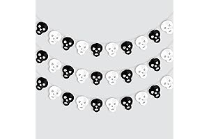 KatchOn Skull Garland: Spooky Halloween Party Essential