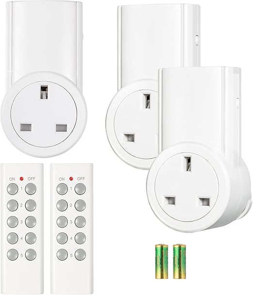 Etekcity Wireless Remote Control Sockets Programmable Electrical Outlet Light Switch Plug for
