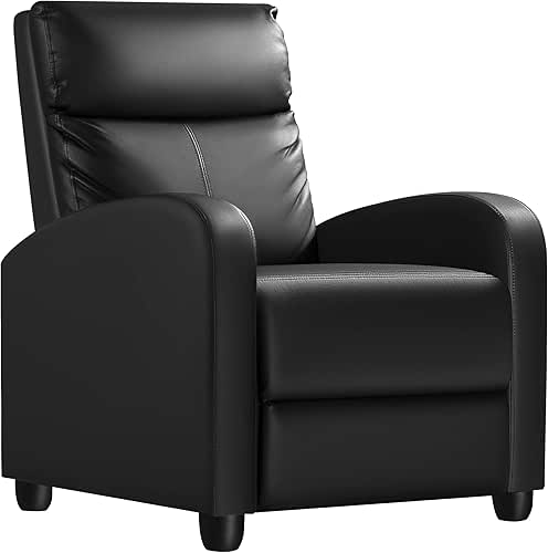 Homall Modern Recliner Chair Padded Seat Pu Leather for Living