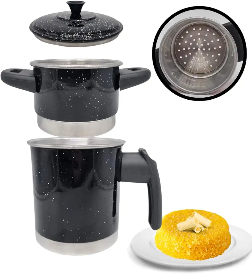 Cuscuzeira Pequena Individual Nordestina Preto Nº 10 – Tradição e Sabor na Sua Cozinha