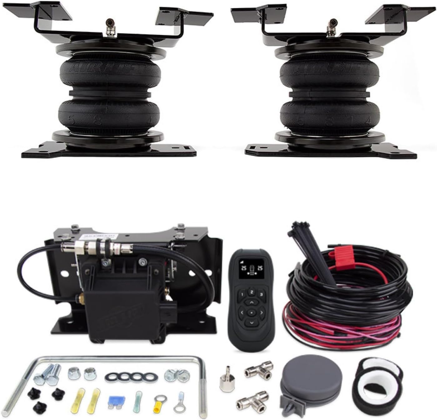 Air Lift LoadLifter 5000 Ultimate Air Suspension Kit & WirelessAir 2nd Gen Air Compressor System with EZ Mount fits 2019 2026 Silverado Sierra 1500 4WD RWD | TrendsAuto Decal | 88288 74000EZ
