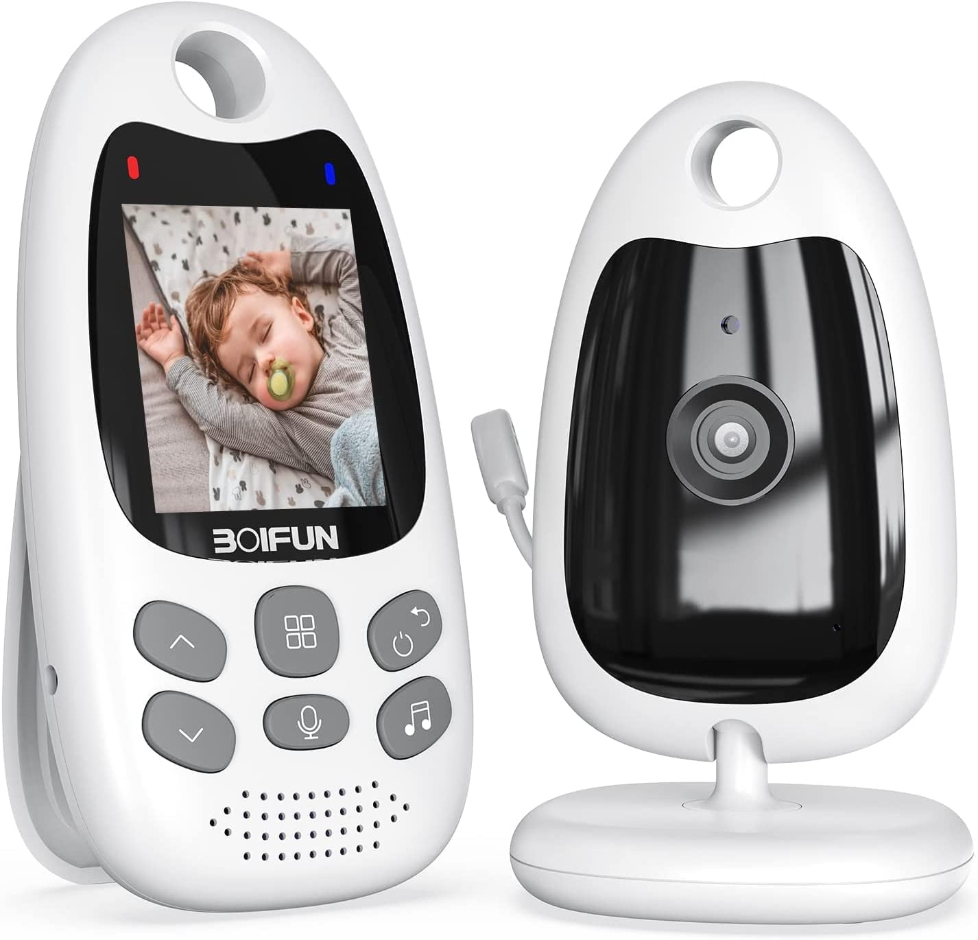 BOIFUN Baby Monitor with Camera Portable 2.4 GHz Night Vision Video Baby Monitor Vox