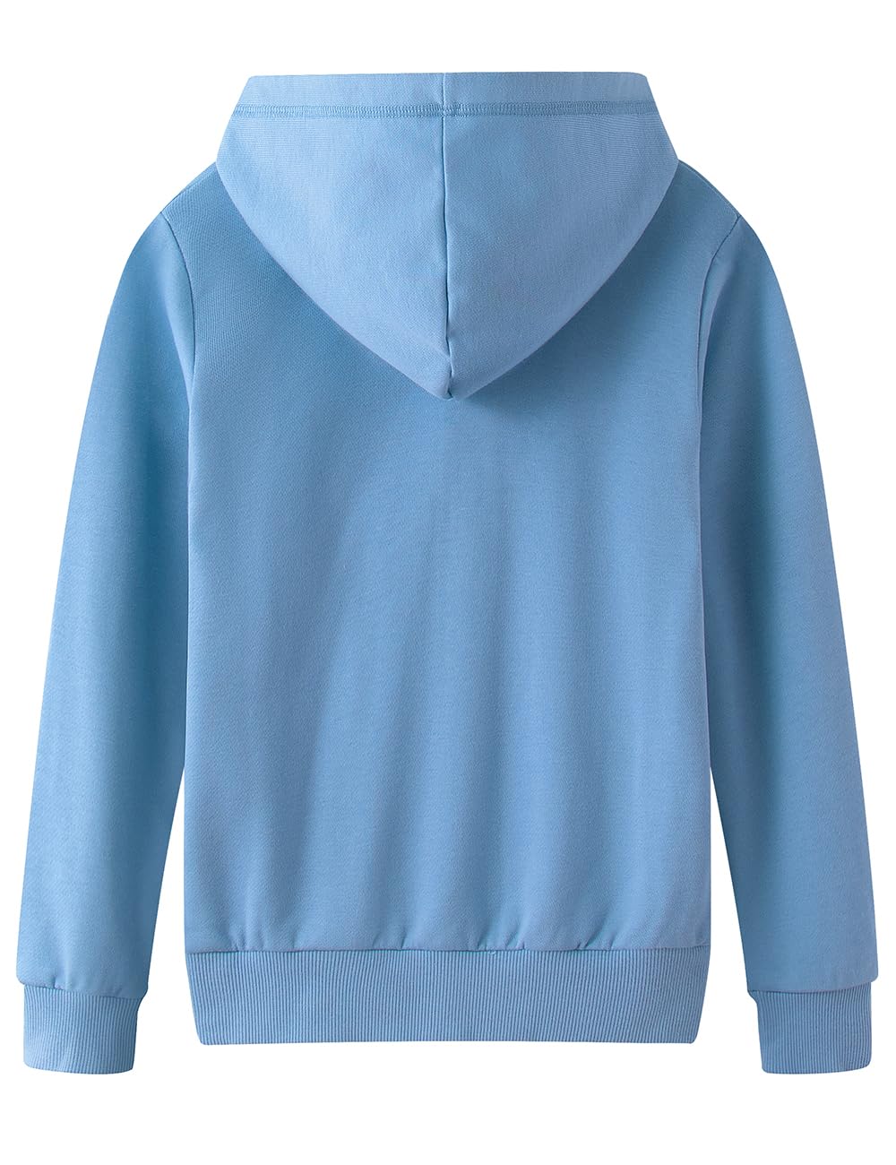 Spring&Gege Sudadera clásica con capucha y cremallera completa para niños (3-14 años)