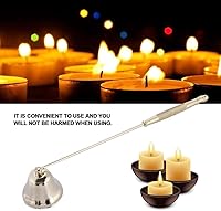 Vista 4 de TOPINCN Vela Snuffer Bell Shape Candle Snuffer Herramienta de vela de acero inoxidable Snuffer Put Out Wick Candle Cover Tool (dorado)